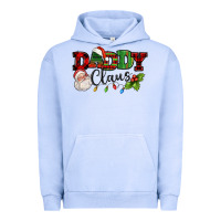 Pigment Grape Ice Daddy Claus Santa Christmas lights and holly Urban Hoodie - NancyCooperArtShop