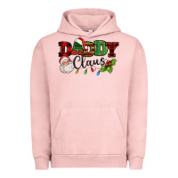 Pigment Salmon Daddy Claus Santa Christmas lights and holly Urban Hoodie - NancyCooperArtShop