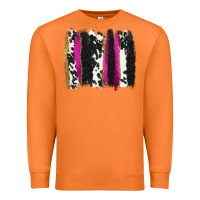 Carrot cow , yellow and pink glitter brushstrokes Premium Sweatshirt - AdoDesignShop