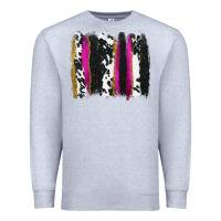 Cow , Yellow And Pink Glitter Brushstrokes Premium Sweatshirt | Teevron
