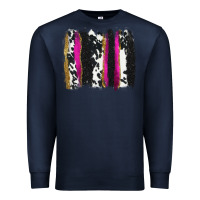 Navy cow , yellow and pink glitter brushstrokes Premium Sweatshirt - AdoDesignShop