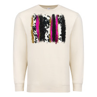 Sandshell cow , yellow and pink glitter brushstrokes Premium Sweatshirt - AdoDesignShop