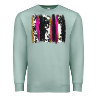 Seafoam cow , yellow and pink glitter brushstrokes Premium Sweatshirt - AdoDesignShop
