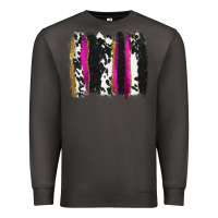 Smoke cow , yellow and pink glitter brushstrokes Premium Sweatshirt - AdoDesignShop