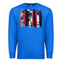 True Royal cow , yellow and pink glitter brushstrokes Premium Sweatshirt - AdoDesignShop