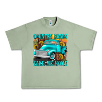 Country Roads Take Me Home Western Urban Heavy Tee | Teevron