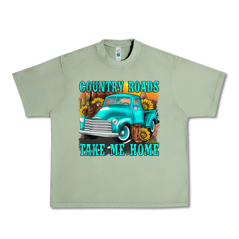 Country Roads Take Me Home Western Urban Heavy Tee by texasbilliewilder | Teevron