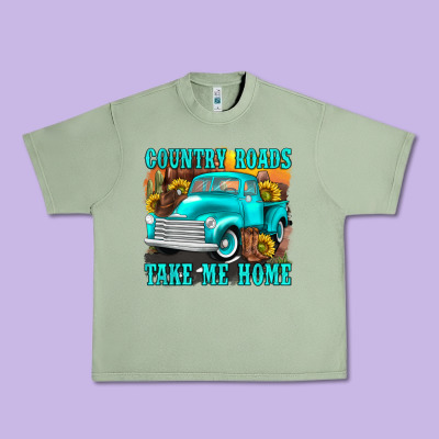 Urban Heavy Tee country roads take me home western