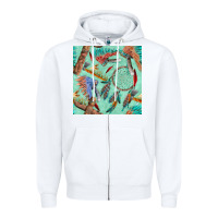 White pipe tomahawk dreamcatcher headdress seamless patt Zipper Hoodie - FaDigitalArtStudio