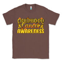 Chestnut Childhood Cancer Awareness Classic Tee - texasbilliewilder