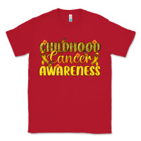 Red Childhood Cancer Awareness Classic Tee - texasbilliewilder
