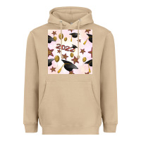 Mushroom 2022 to graduation seamless pattern Heavyweight Hoodie - BundleAndBundleShop