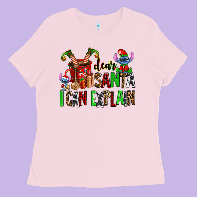 Cup Of Chocolate And  With Christmas Stitch Elf Ladies Tee Designed By Adodesignshop