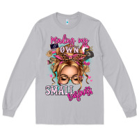 Moon Dust minding my own small business blonde messy bun Long Sleeve Tee - texasbilliewilder
