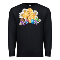 Black chicks eggs daisy easter Premium Sweatshirt - Artiststas
