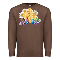 Chestnut chicks eggs daisy easter Premium Sweatshirt - Artiststas
