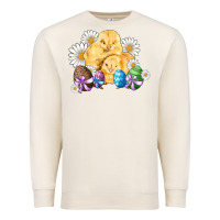 Sandshell chicks eggs daisy easter Premium Sweatshirt - Artiststas