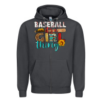 Smoke baseball it's a girl thing Zipper Hoodie - HRA Design Shop