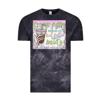 Cloud Black fueled by iced coffee and anxiety Vintage Tee - MaliasSmallBusiness
