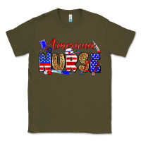 Army Green American nurse Classic Tee - Zillion Design Studio