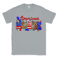 Heather Grey American nurse Classic Tee - Zillion Design Studio