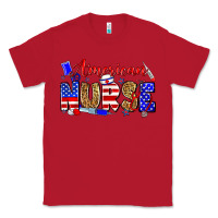 Red American nurse Classic Tee - Zillion Design Studio
