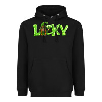 Black St Patricks Day Lucky Gnome Heavyweight Hoodie - Jasminsmagicworld