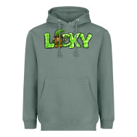 Sage St Patricks Day Lucky Gnome Heavyweight Hoodie - Jasminsmagicworld