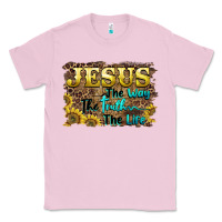 Bubblegum Pink jesus the way the truth the life Classic Tee - BarkalooDesign