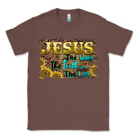 Chestnut jesus the way the truth the life Classic Tee - BarkalooDesign