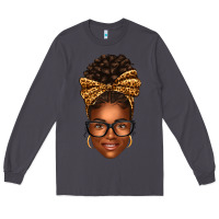 Smoke afro woman messy bun Long Sleeve Tee - texasbilliewilder
