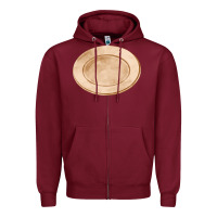 Burgundy plate fa element Zipper Hoodie - FaDigitalArtStudio