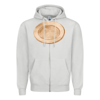 Dove Grey plate fa element Zipper Hoodie - FaDigitalArtStudio
