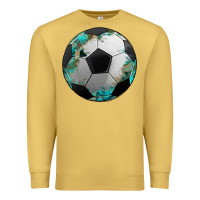 Antique Gold western sport soccer camouflage turquoise pattern Premium Sweatshirt - Artiststas
