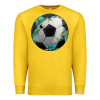 Lemon western sport soccer camouflage turquoise pattern Premium Sweatshirt - Artiststas