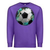 Purple western sport soccer camouflage turquoise pattern Premium Sweatshirt - Artiststas