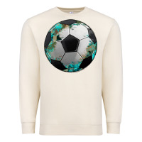 Sandshell western sport soccer camouflage turquoise pattern Premium Sweatshirt - Artiststas