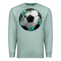 Seafoam western sport soccer camouflage turquoise pattern Premium Sweatshirt - Artiststas