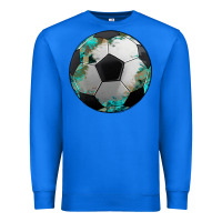 True Royal western sport soccer camouflage turquoise pattern Premium Sweatshirt - Artiststas