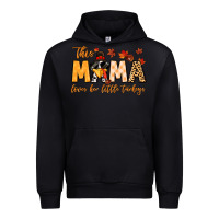Black this mama loves her little turkeys Urban Hoodie - MaliasSmallBusiness
