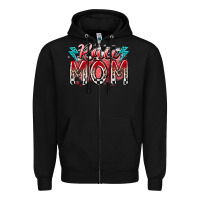 Black race mom Zipper Hoodie - RacoonDesign