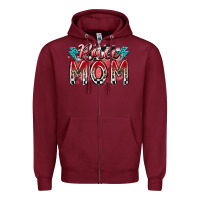 Burgundy race mom Zipper Hoodie - RacoonDesign