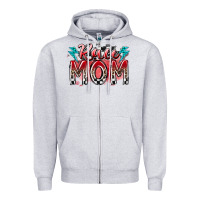 Heather Grey race mom Zipper Hoodie - RacoonDesign