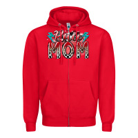 Red race mom Zipper Hoodie - RacoonDesign