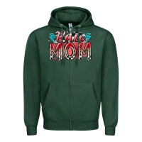 Sports Green race mom Zipper Hoodie - RacoonDesign