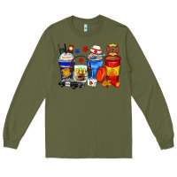 Army Green dispatcher coffee cups Long Sleeve Tee - Zillion Design Studio