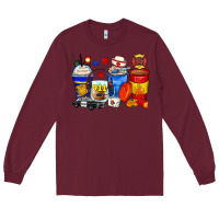 Burgundy dispatcher coffee cups Long Sleeve Tee - Zillion Design Studio