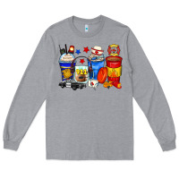 Heather Grey dispatcher coffee cups Long Sleeve Tee - Zillion Design Studio