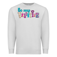 Dove Grey be my valentine Premium Sweatshirt - AdoDesignShop