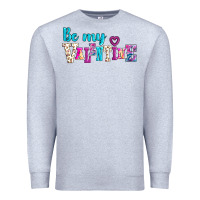Heather Grey be my valentine Premium Sweatshirt - AdoDesignShop